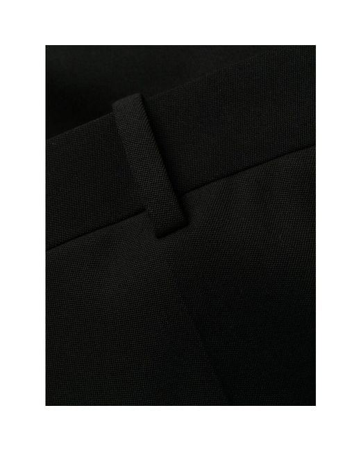 Saint Laurent Black Button Detailed Straight Leg Trousers for men