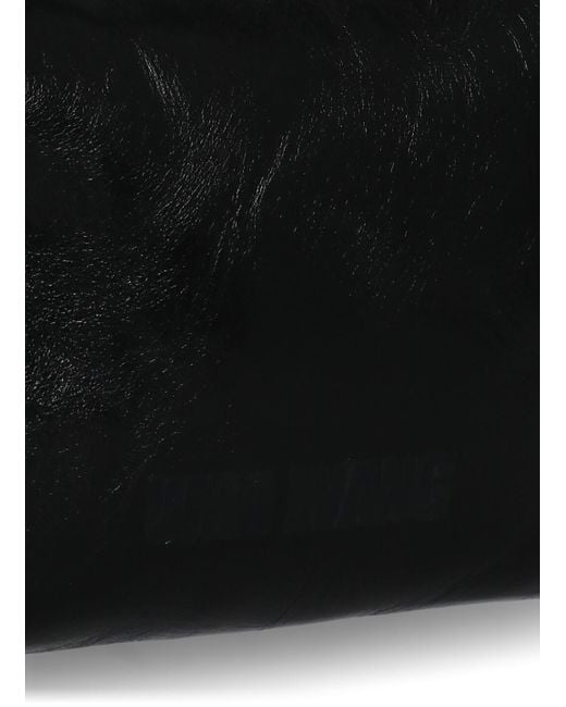 Uma Wang Black Square-Shape Shoulder Bag