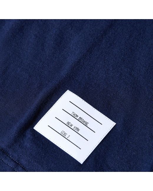 Thom Browne Blue Printed T-Shirt for men
