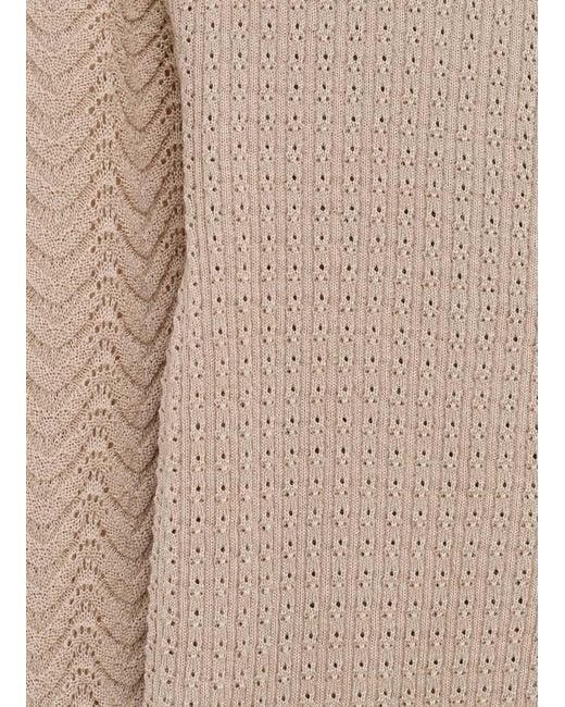 Acne Natural Textured Knit Cardigan