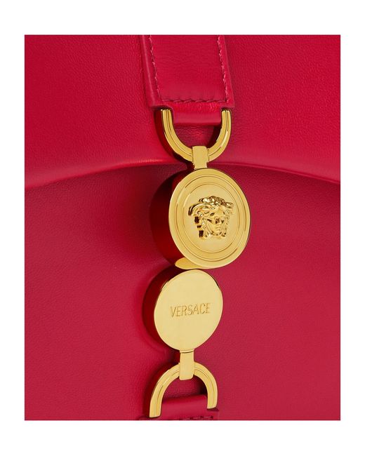 Versace Red Chain-Linked Shoulder Bag