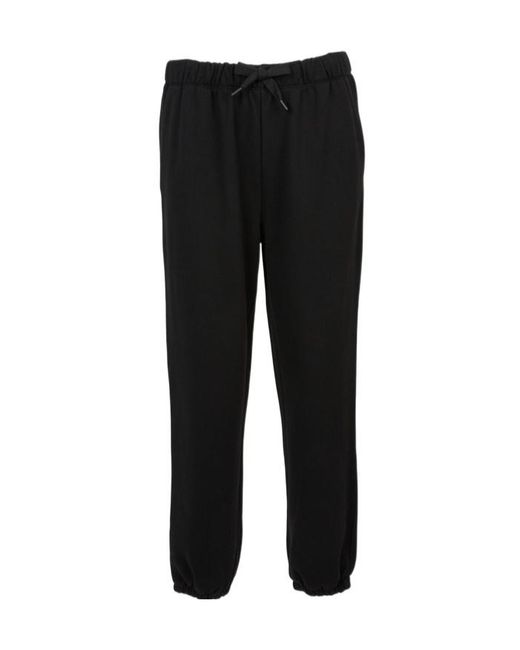 Boss Black Drawstring Elasticated-Cuff Track Pants for men