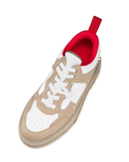 Christian Louboutin Pink Astroloubi Lace-Up Sneakers for men