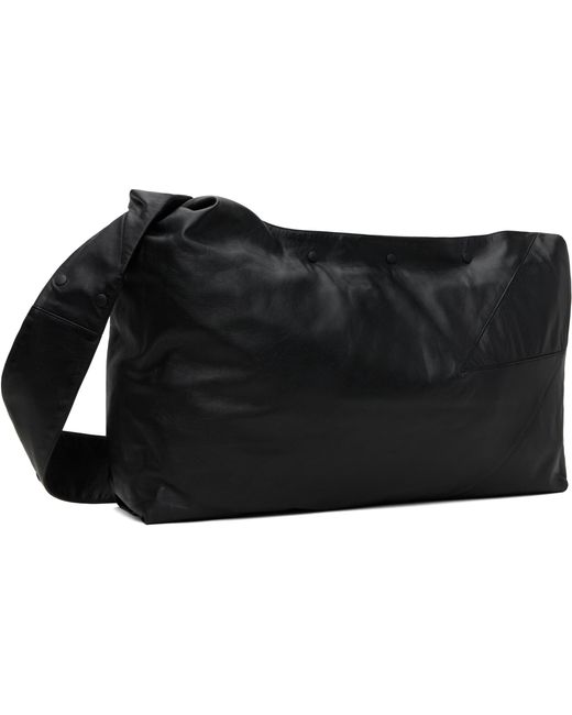 Yohji Yamamoto Black Patchwork Shoulder Bag