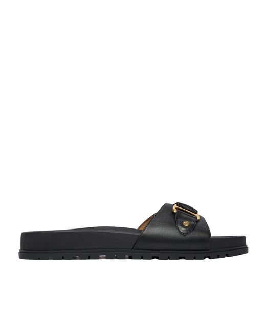 Ralph Lauren Multicolor Lauren Tasha Buckle Slide Sandals