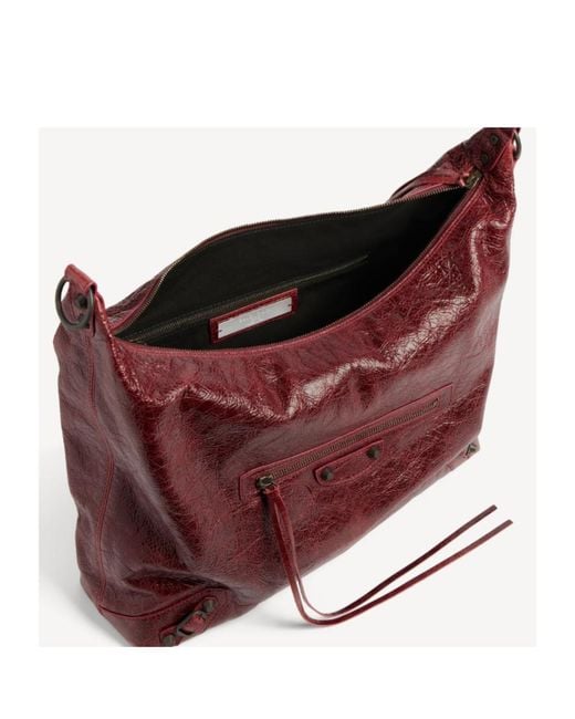 Balenciaga Red Le City Hobo Bag Medium
