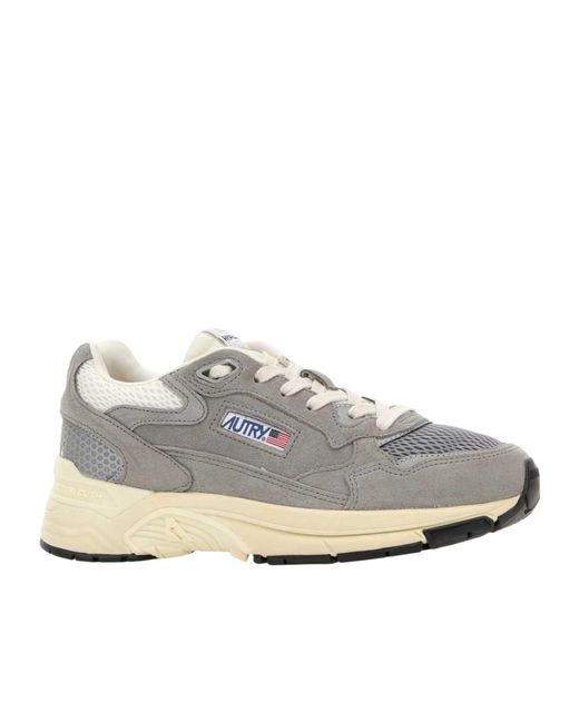 Autry Gray Hyperway Low-Top Sneakers