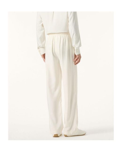 Loro Piana White Joyce Trousers for men