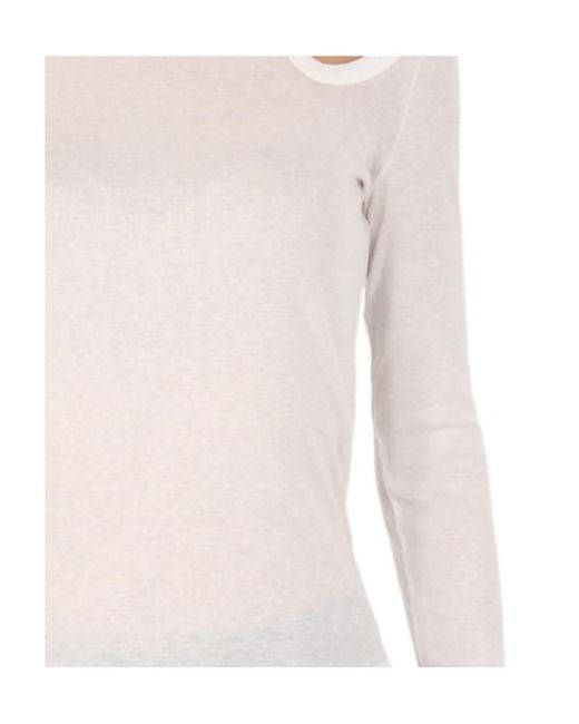 Stella McCartney White Cut Out Logo Printed Top