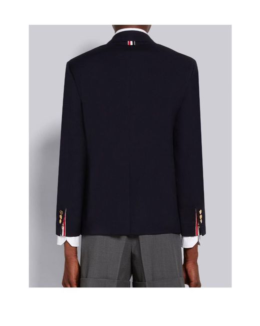 Thom Browne Blue Single-Breasted Jacket for men
