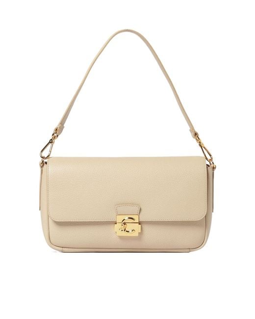 Coccinelle Natural C-Me Lock Large Shoulder Bag