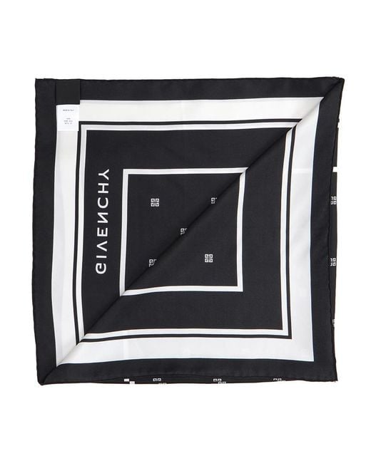 Givenchy Black Pattern Scarf