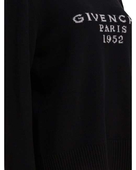 Givenchy Black Paris 1952" Turtleneck Sweater