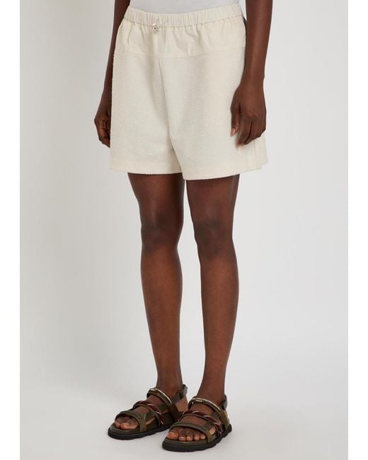 Moncler Natural Cotton Shorts