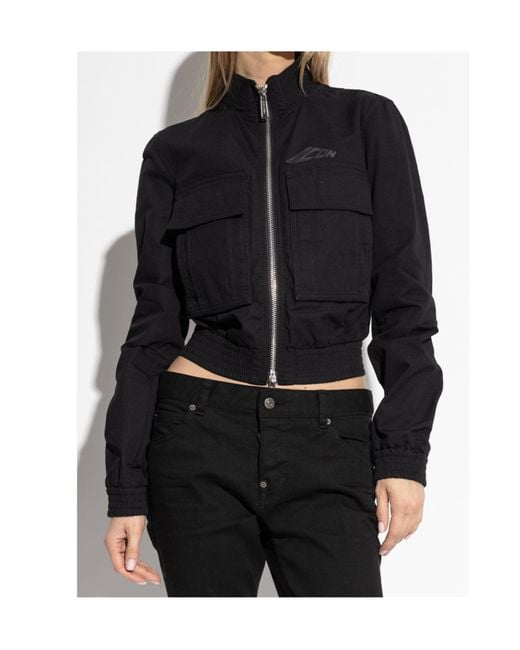 DSquared² Black Icon New Generation Double Pocket Bomber