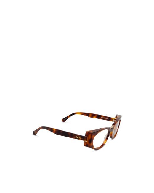 Max Mara White Oval Frame Glasses