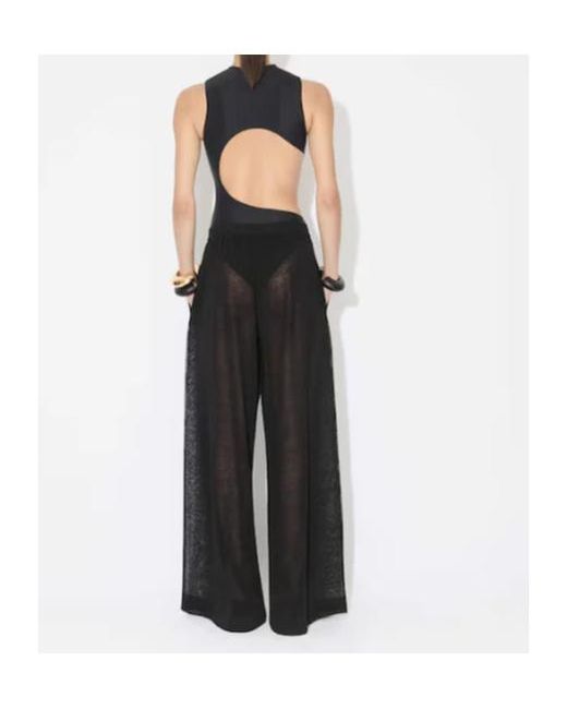 Alaïa Blue Cut-Out Swimsuit