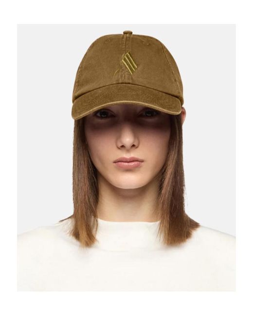 The Attico Brown The Logo Embroidered Cap