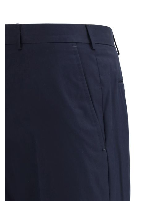 Zegna Blue Belt Loop Track Pants for men