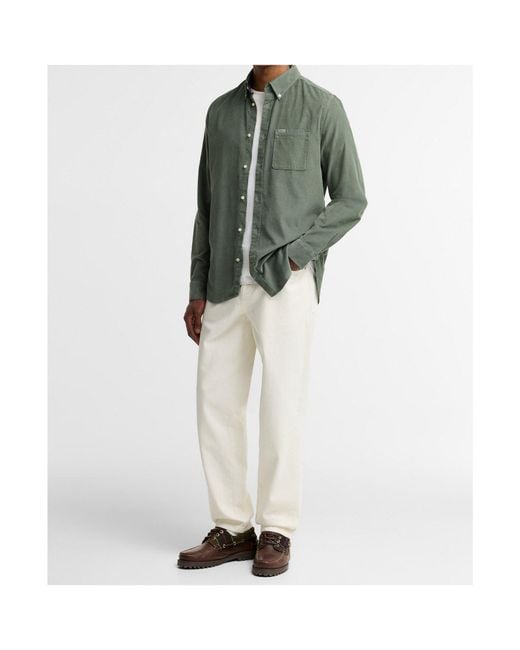 Barbour Green Button-Down Shirt for men