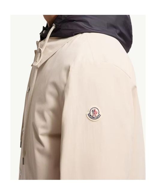 Moncler White Kervoyal Hooded Long Down Parka Jacket for men