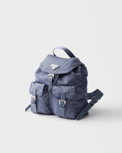 Prada Blue Small Re-Nylon Backpack