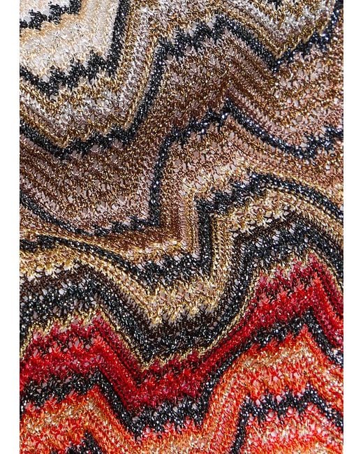 Missoni Patterned Metallic-Knit Bikini