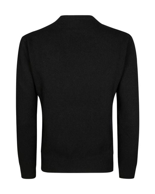 Mc2 Saint Barth Black Vacanze Di Natale Intarsia Crewneck Jumper