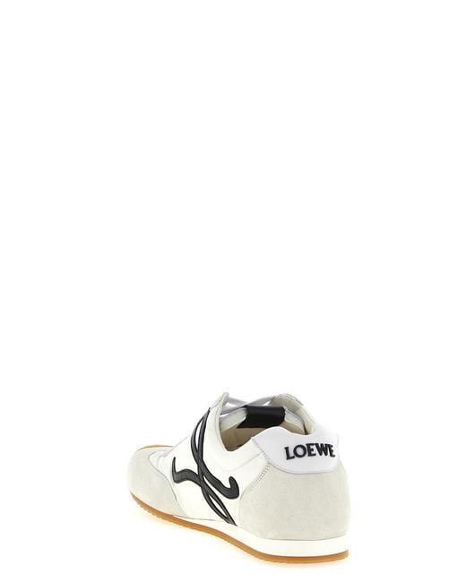 Loewe White Logo Appliqué Low-Top Sneakers for men
