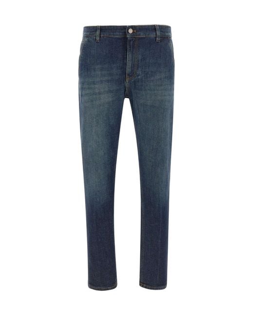 Pt Pantaloni Blue Straight-Leg Jeans for men