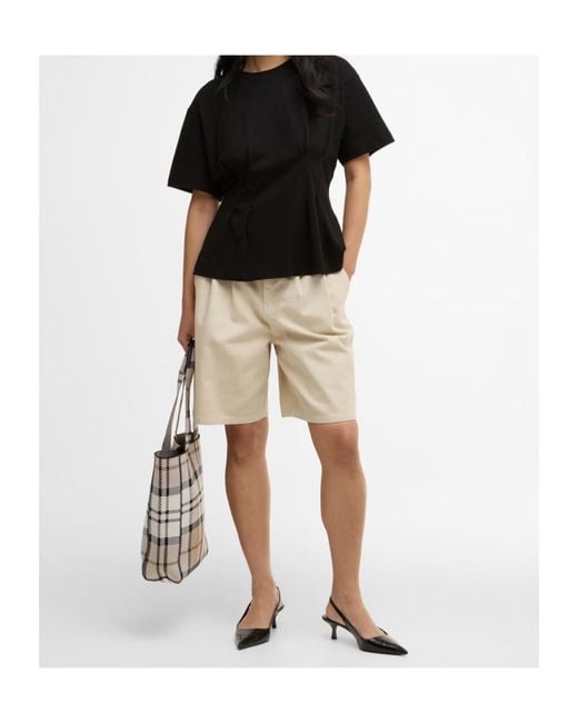 Barbour Natural Logo Patch Shorts