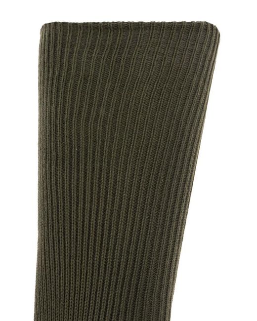 DSquared² Black Ribbed Knit Socks for men