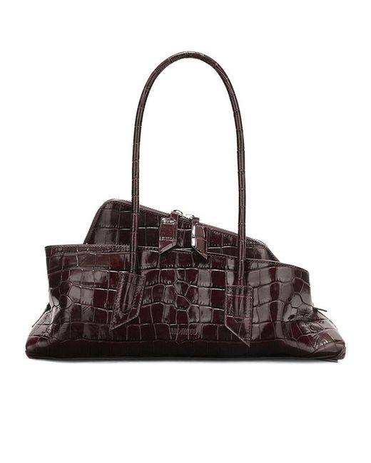 The Attico Brown The La Passeggiata Small Top Handle Tote Bag