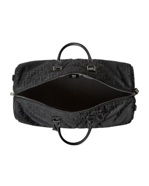 Fendi Black Ff Large Travel Bag for men