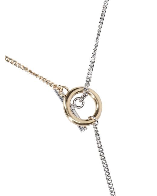 J.W. Anderson White Jw Anderson Anchor Pendant Chain Necklace