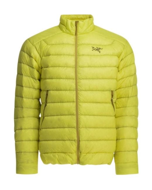 Arc'teryx Green Vertical Collar Quilted Down Jacket