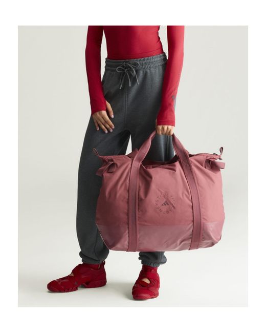 Adidas By Stella McCartney Pink Logo-Print Tote Bag