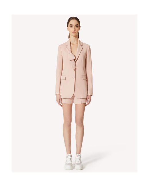 RED Valentino Pink Wide-Leg Shorts