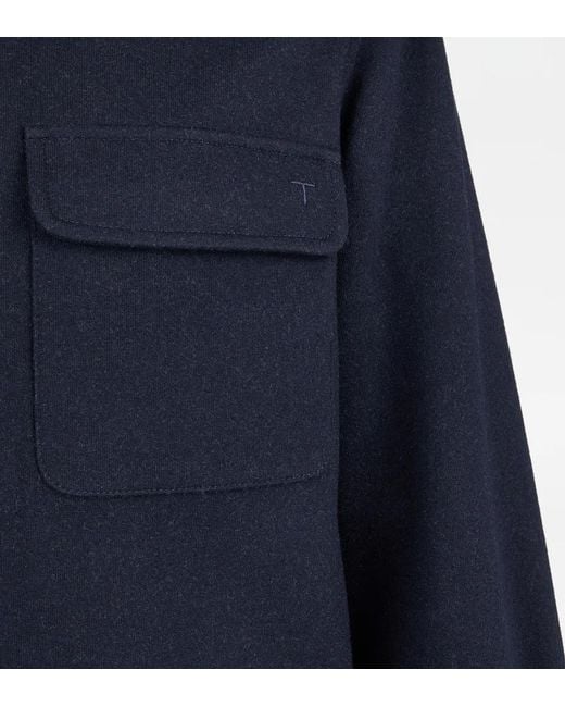 Tod's Blue Flap-Pocket Shirt for men