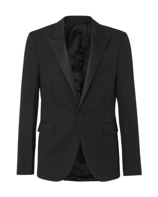 Fendi Black Grain De Poudre Blazer for men