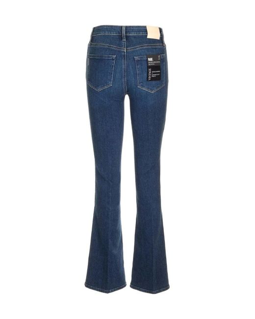 PAIGE Blue Belt Loop With Jeans