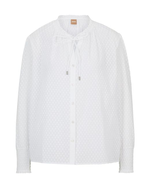 Boss White Long-Sleeved Shirt