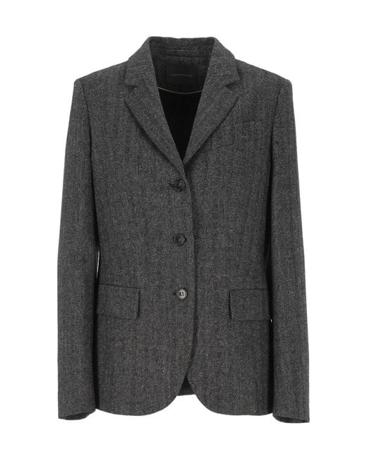 Lorena Antoniazzi Black Long-Sleeve Single-Breasted Jacket