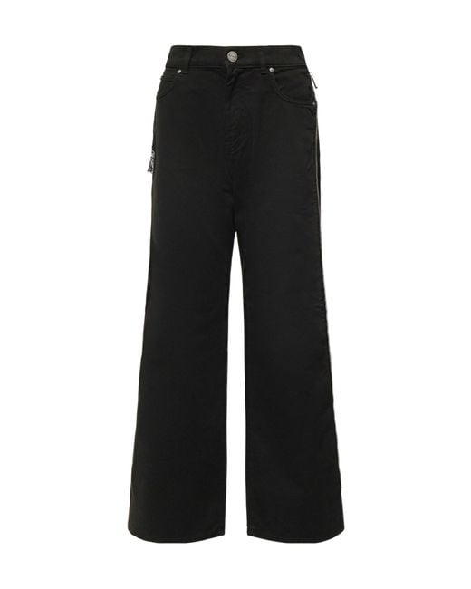 Pinko Black Side-Zip Straight Jeans
