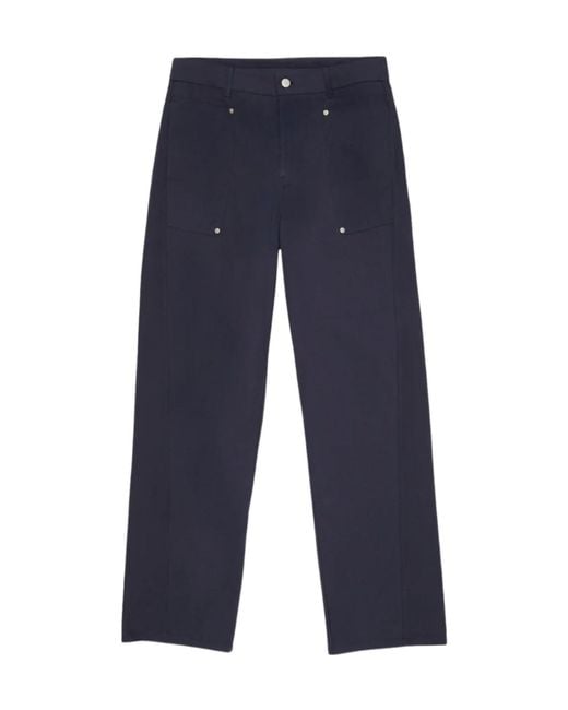 Paloma Wool Blue Casual Pants With Belt Loops for men