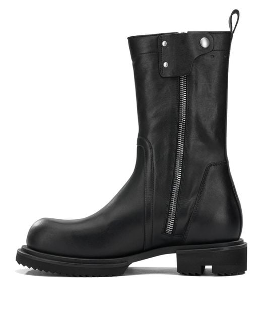 Rick Owens Black Creeper Gabe Combat Boots for men