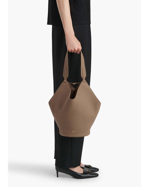 Khaite Brown Small Lotus Tote Bag