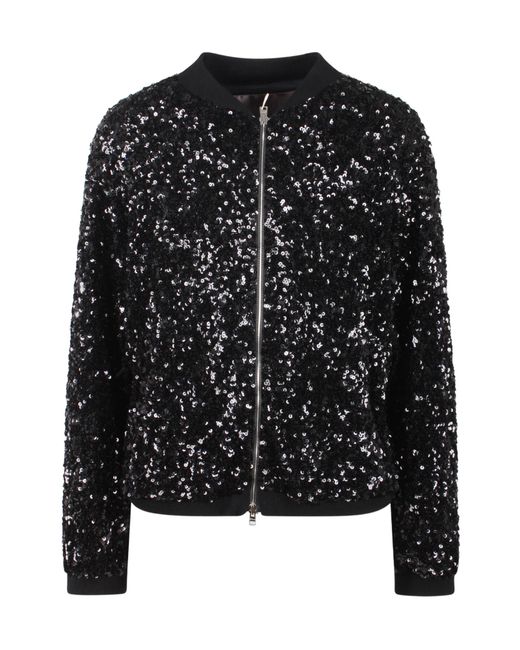 Herno Black Bomber Jackets