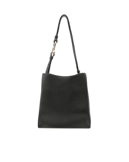 Furla Black Logo Shoulder Bag