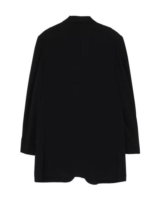 Yohji Yamamoto Black Long-Sleeve Blazer for men